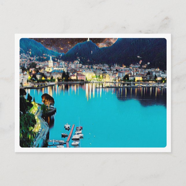 Postal ldp COMO - Lago - Panorama (Anverso)