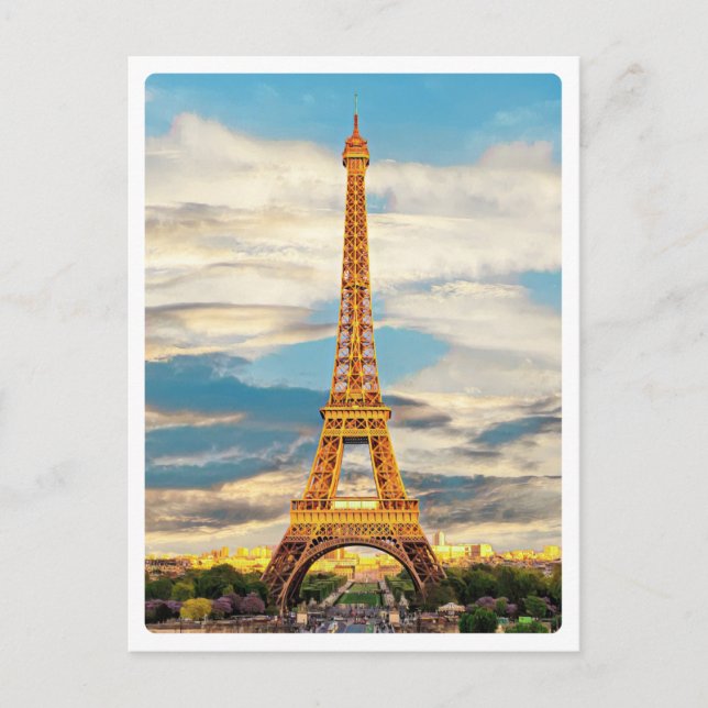 Postal ldp TOUR EIFFEL - París - vista - (Anverso)