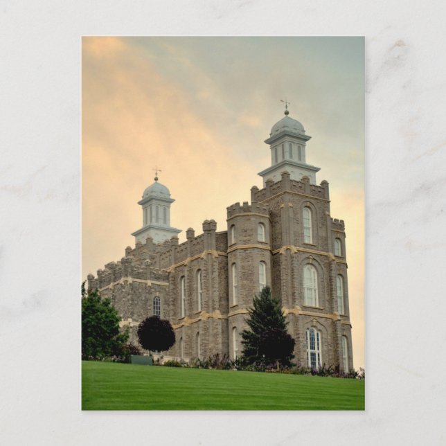 Postal LDS Mormon Temple Logan, Utah (Anverso)