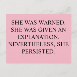 Postal Le Advirtieron, Postcard