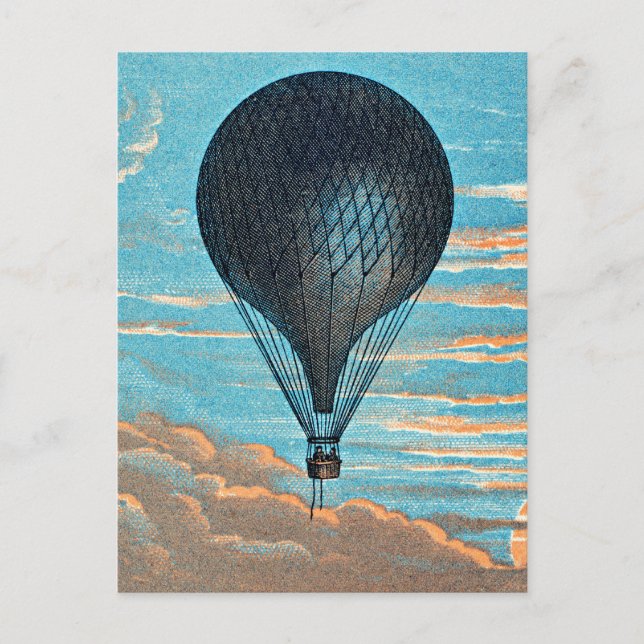 Postal Le Ballon de E. Pichot, (Anverso)