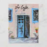 Le Cafe, pintura de Cuchillo de Palette en Aceite