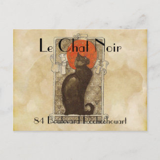 Postal Le Chat Noir