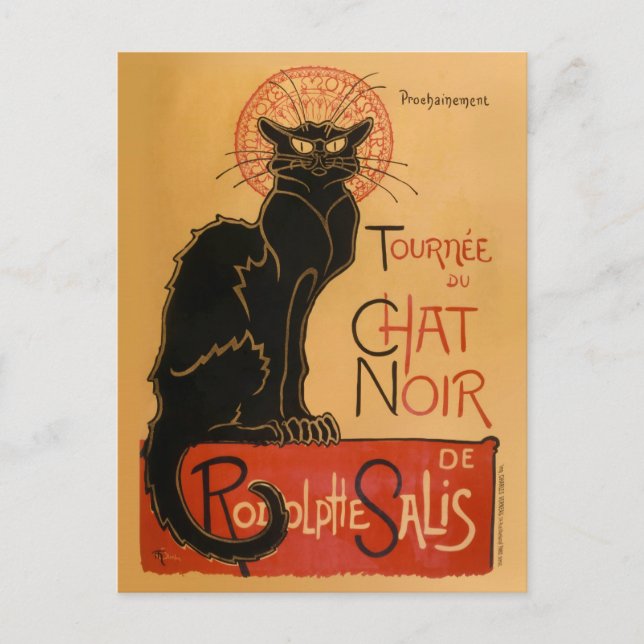 Postal Le Chat Noir (Anverso)
