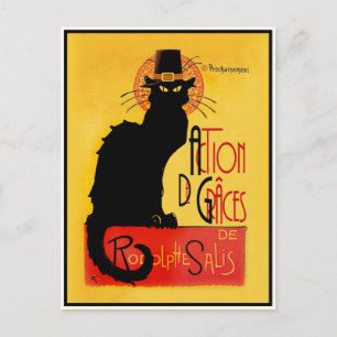 Postal Le Chat Noir - Acción De Grâces
