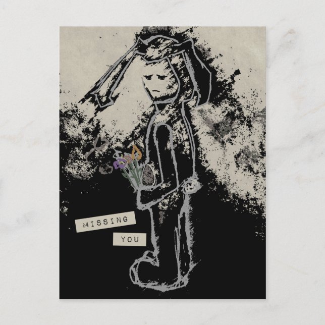 Postal le falta sinibunny (Anverso)