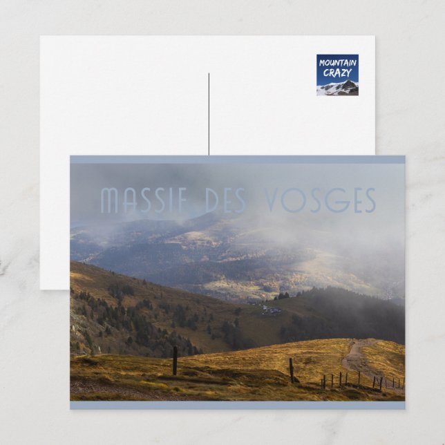 Postal Le Hohneck, Mountain View, Vosgos, Francia (Anverso / Reverso)