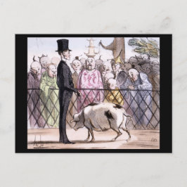 Postal Le Jardin des Plantes a Pekin - Honore Daumier