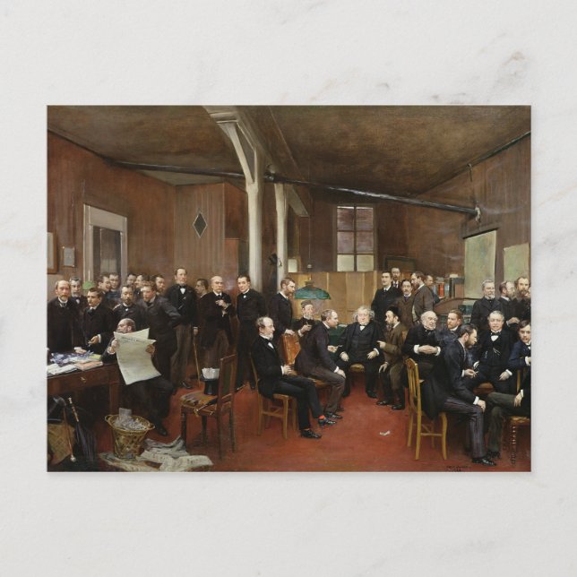 Postal Le Journal des Debats, 1889 (Anverso)