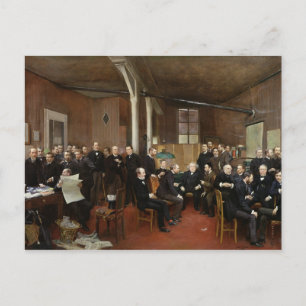 Postal Le Journal des Debats, 1889