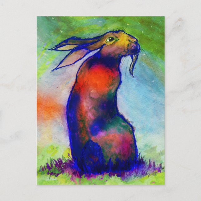 Postal -Le Lièvre Sauvage- (Anverso)