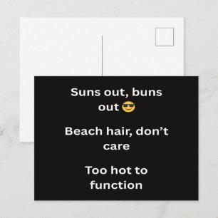 Postal Le mas divertidas frases en camisetas de verano 20