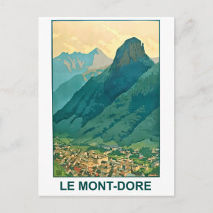 Postal Le Mont-Dore, montañas de Auvernia-Ródano-Alpes, F