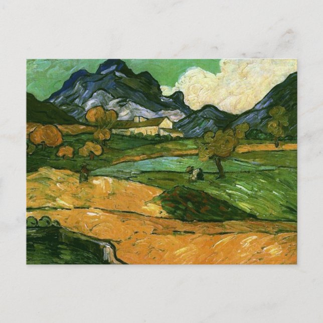 Postal Le Mont Gaussier, Vincent van Gogh Bella Artes (Anverso)