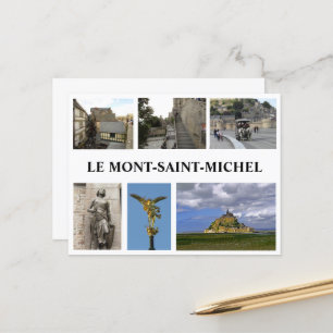 Postal Le Mont Saint Michael, Francia