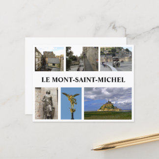 Postal Le Mont Saint Michael, Francia