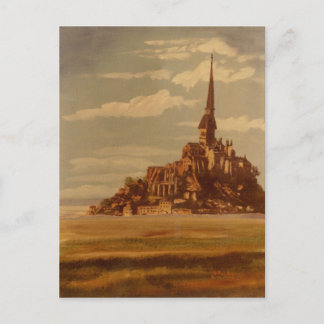 Postal Le Mont Saint-Michel, Bretaña, Francia
