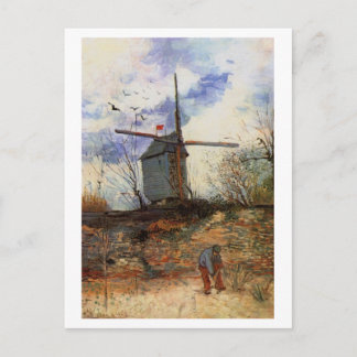 Postal Le Moulin de la Galette, Vincent van Gogh
