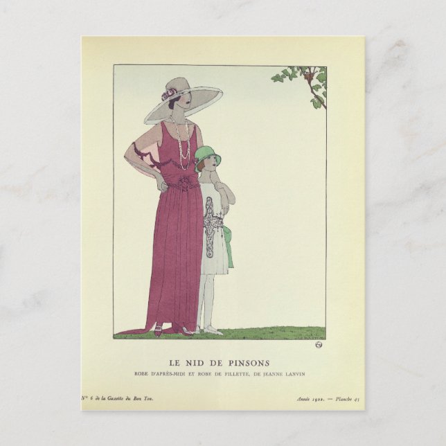 Postal Le Nid de Pinsons (Anverso)