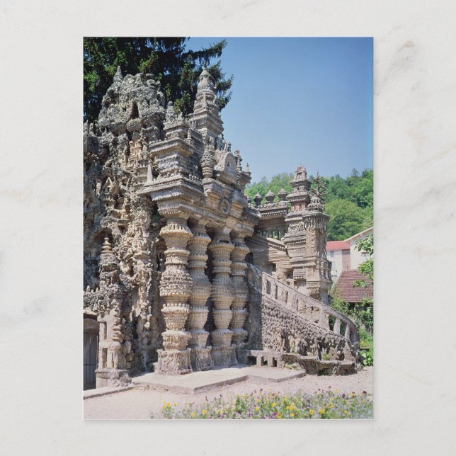 Postal Le Palais Ideal, construido entre 1879 y 1912 (Anverso)