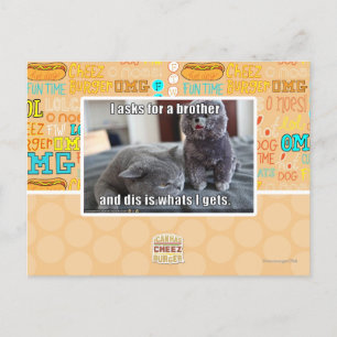 Postal Le pido un hermano