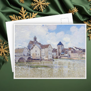 Postal Le Pont de Moret, Alfred Sisley