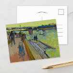 Postal Le Pont de Trinquetaille | Vincent van Gogh<br><div class="desc">Le pont de Trinquetaille (1888) | Le pont de Trinquetaille (1888) de Vincent van Gogh ofrece una impresionante vista del puente de Trinquetaille en Arles, Francia. El cuadro presenta llamativas y expresivas pinceladas y colores vibrantes, mostrando el estilo post-impresionista de Van Gogh. La composición destaca la estructura del puente, las...</div>