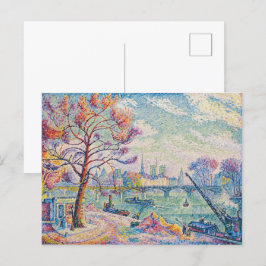 Postal Le Pont Des Arts París | Paul Signac |