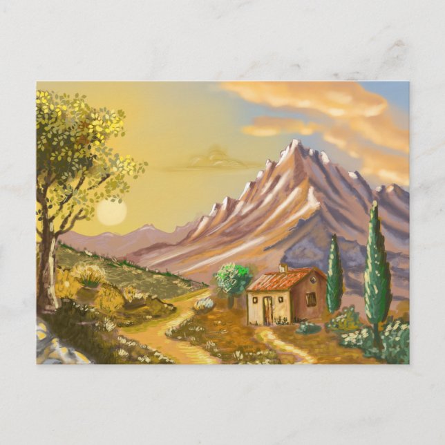 Postal Le sentier du cabanon  (Anverso)