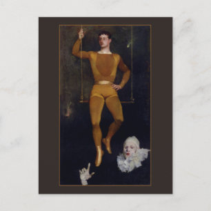 Postal Le Trapeziste et le Clown por Charles Giron