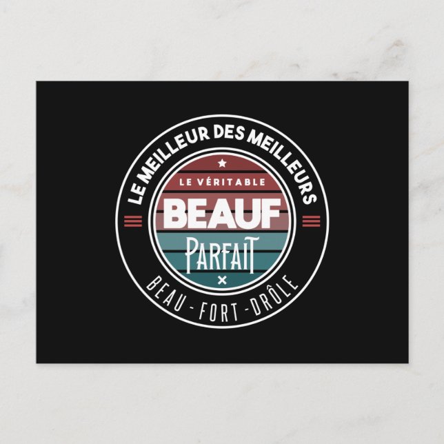 Postal Le véritable beauf parfait (Anverso)