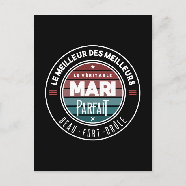 Postal Le véritable mari parfait (Anverso)