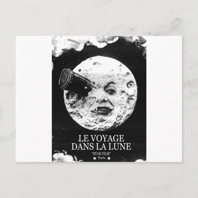 Postal Le Voyage Dans La Lune (Un viaje a la luna) (Anverso)