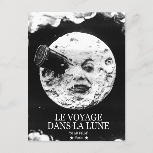 Postal Le Voyage Dans La Lune (Un viaje a la luna) (Anverso)