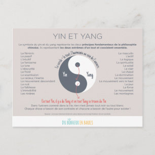 Postal Le Yin et le Yang