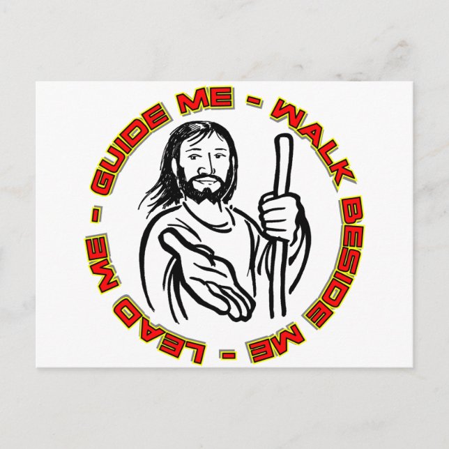 Postal Lead Me Guide Me Walk a mi lado (Anverso)