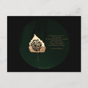 Postal Leaf dorado