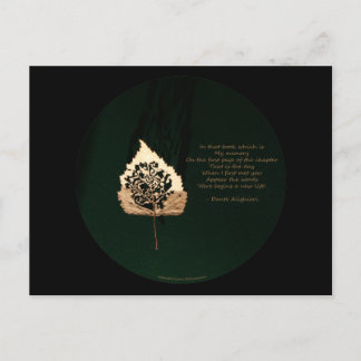 Postal Leaf dorado