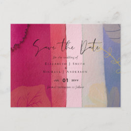 Postal LeahG BUDGET Boda Berry Red Purple Watercolor