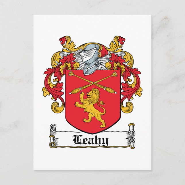 Postal Leahy Family Crest (Anverso)