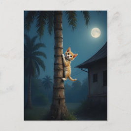 Postal Learning to Climb – Cute Cat Moment