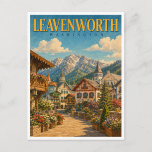 Postal Leavenworth Washington Alpine Village GeoSaga