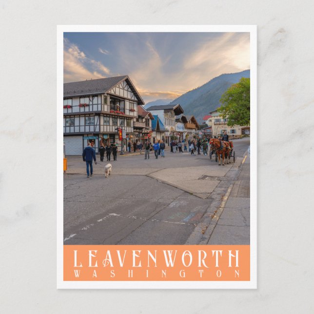 Postal Leavenworth Washington | Fotografía de PNW (Anverso)