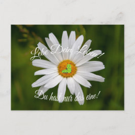 Postal ¡Lebe Dein Leben! ¡Tienes nur das eine!