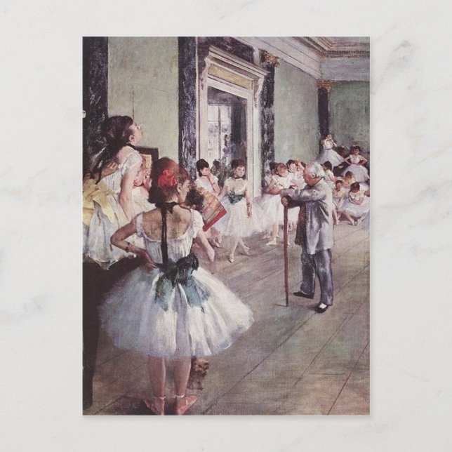 Postal Lección de ballet Edgar Degas (Anverso)