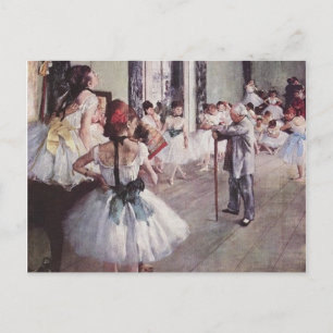 Postal Lección de ballet Edgar Degas