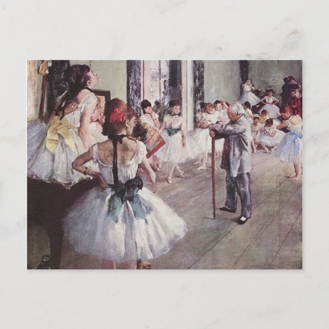 Postal Lección de ballet Edgar Degas (Anverso)