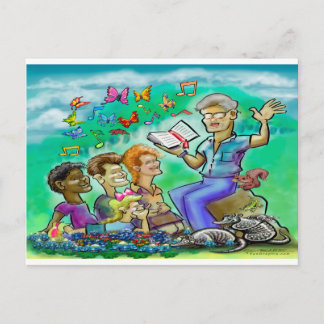 Postal Lección de Biblia para la escuela dominical infant