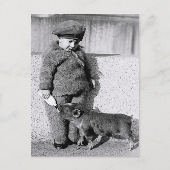 Postal Leche de alimentación infantil con leche embotella (Anverso)