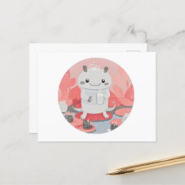 Postal Leche de consumo de Axolotl